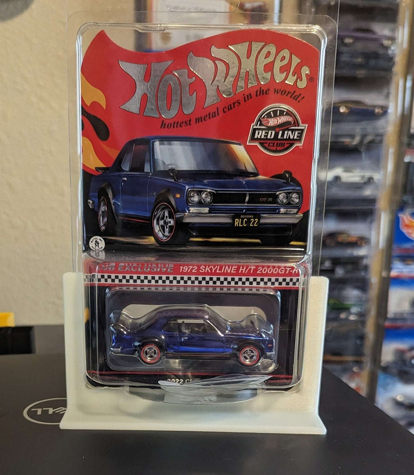 Tabletop Display for Hot Wheels Card in a Protective case - sold as a pair
