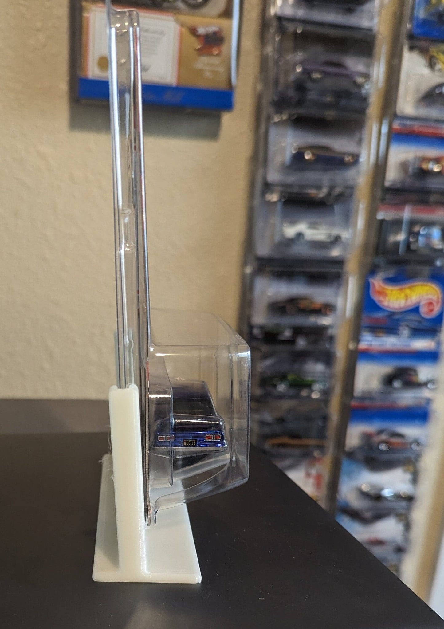 Tabletop Display for Hot Wheels Card in a Protective case - sold as a pair