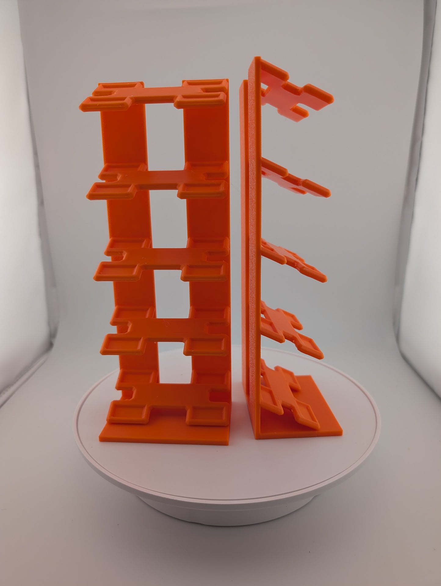 5 car Display with 25 degree angle for 1/64th scale diecast like Hot Wheels, Matchbox and Johnny Lightning