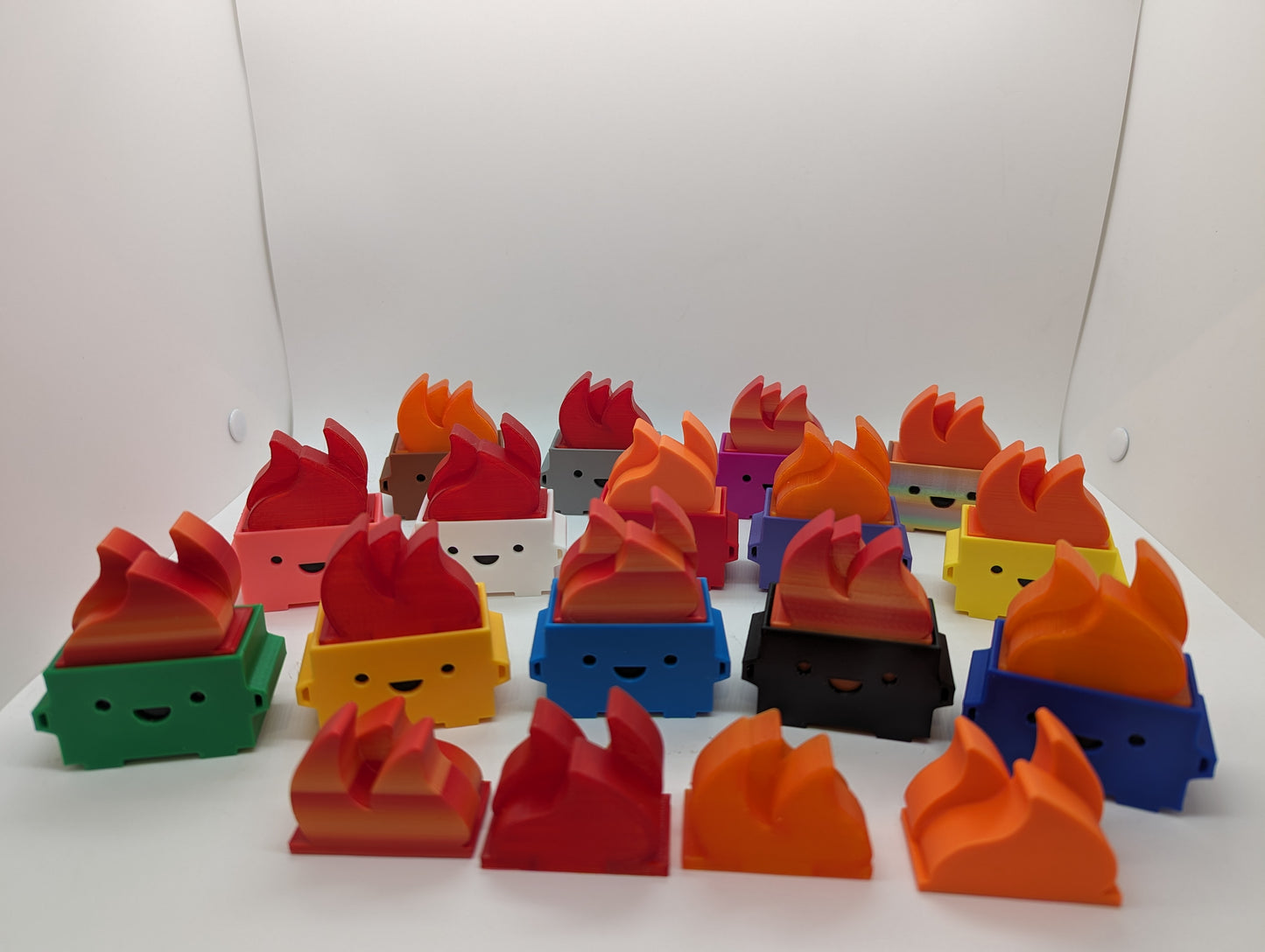 3D Printed Dumpster Fire - Small Size