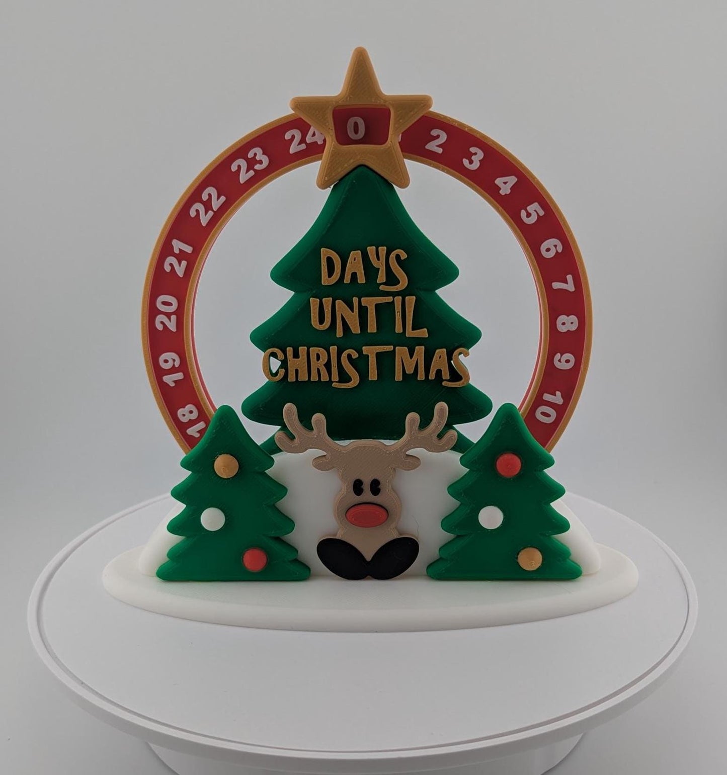 Rudolph Christmas Countdown - 3D Printed