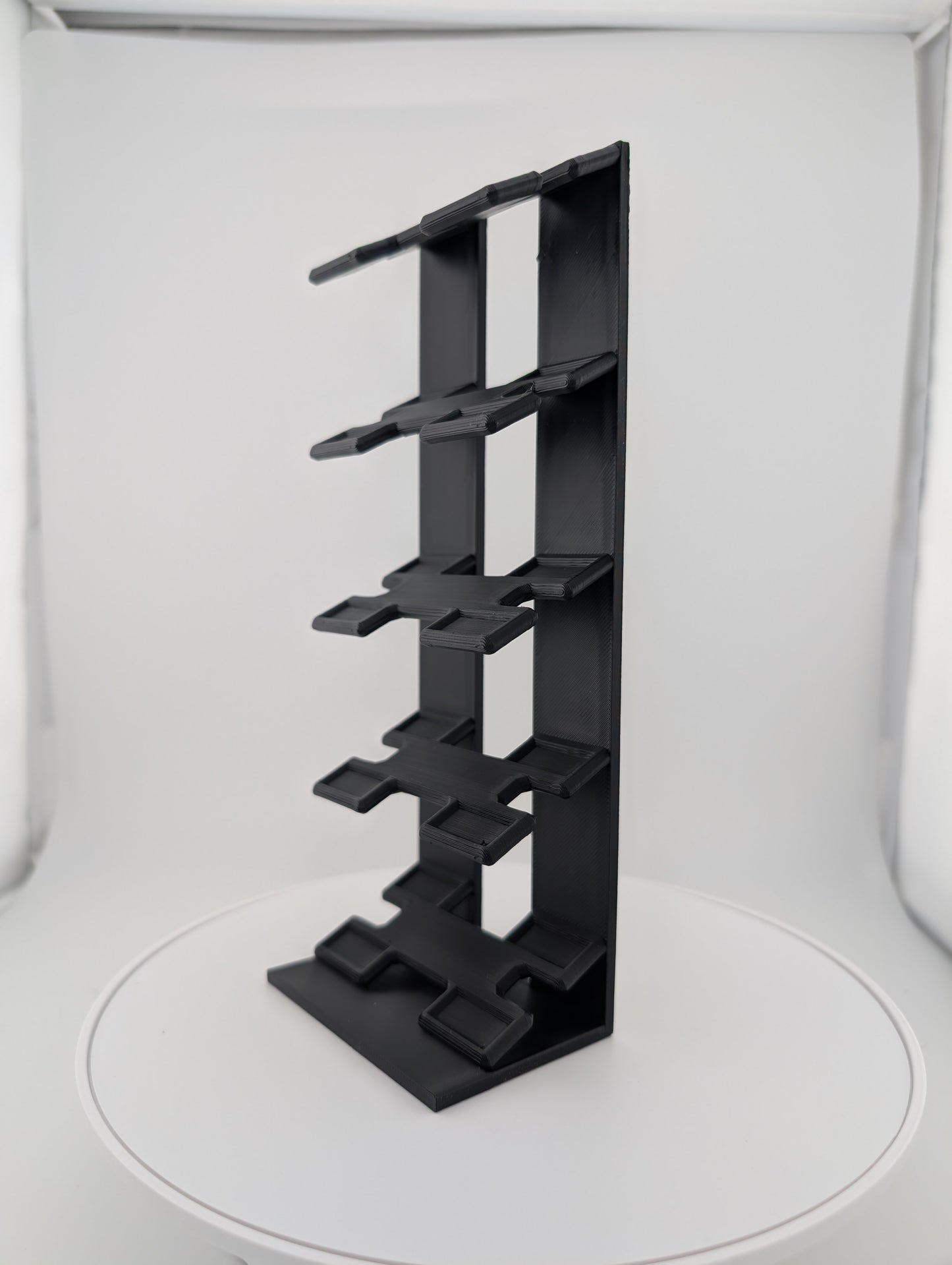 5 car Display with 25 degree angle for 1/64th scale diecast like Hot Wheels, Matchbox and Johnny Lightning