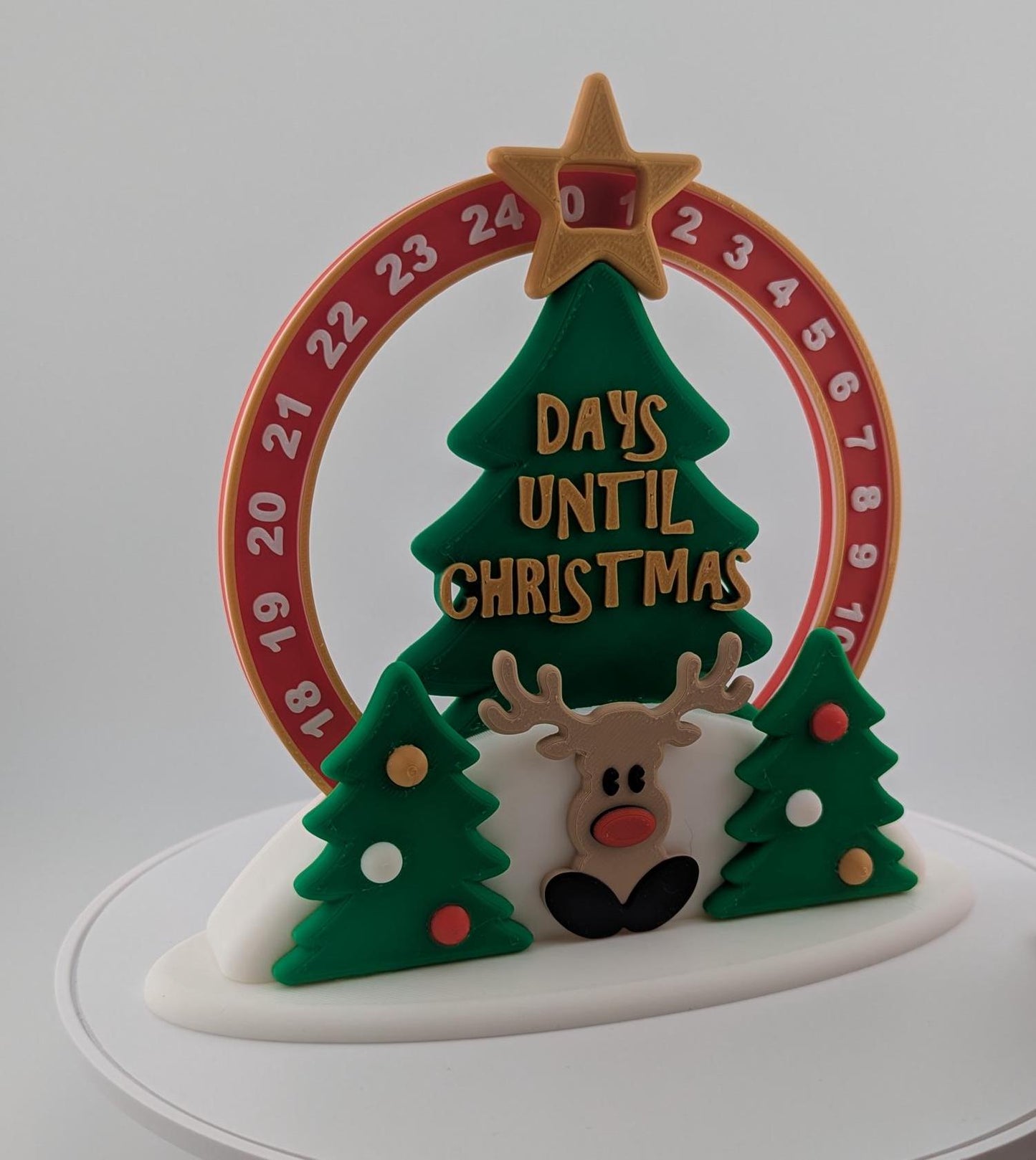 Rudolph Christmas Countdown - 3D Printed