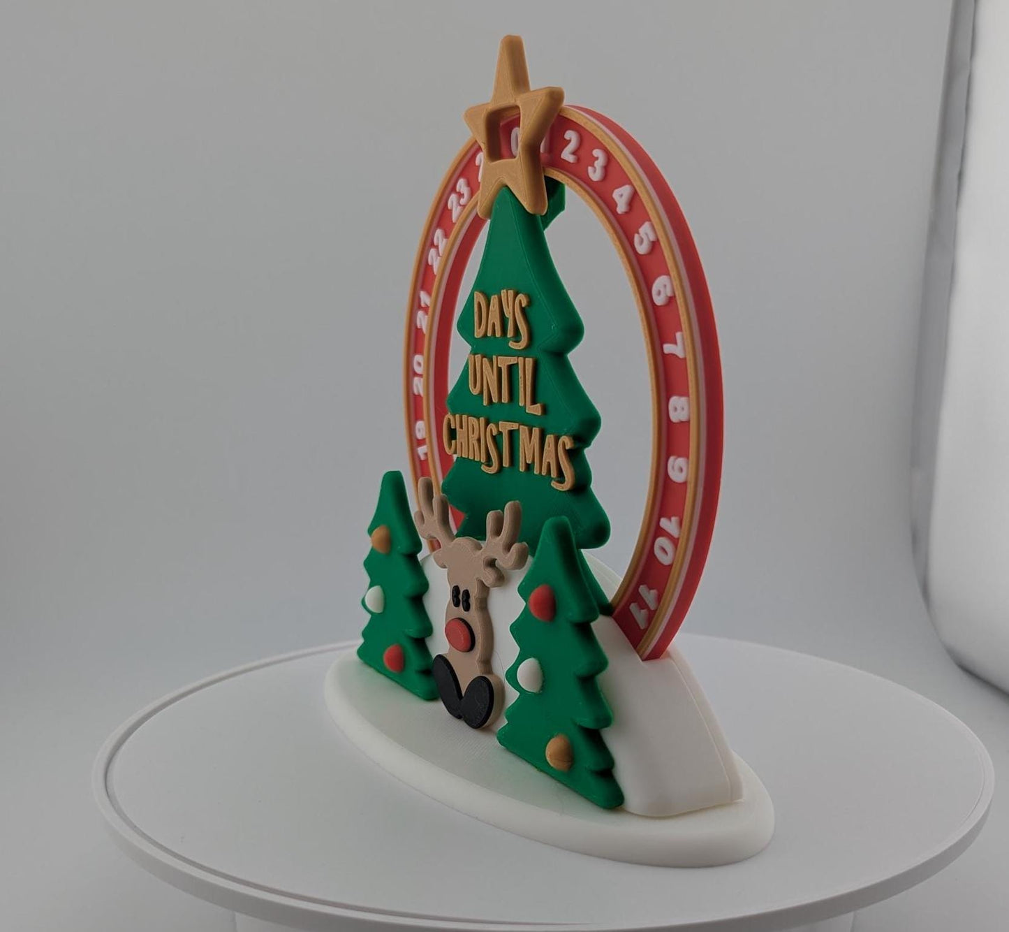Rudolph Christmas Countdown - 3D Printed